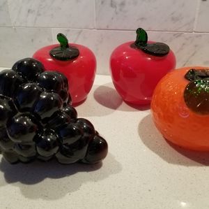 Murano glass fruit
